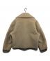 NKNIT (ンニット) vegan mouton half zip BIG ベージュ：18000円