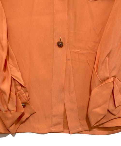 CHANEL（シャネル）CHANEL (シャネル) シルクボウタイブラウス オレンジ サイズ:34の古着・服飾アイテム