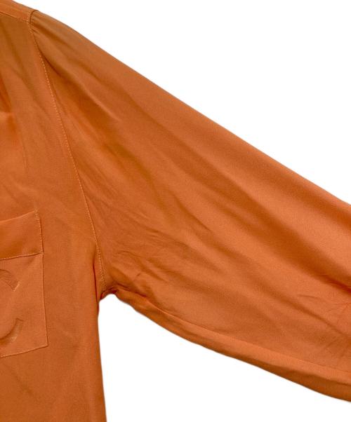 CHANEL（シャネル）CHANEL (シャネル) シルクボウタイブラウス オレンジ サイズ:34の古着・服飾アイテム