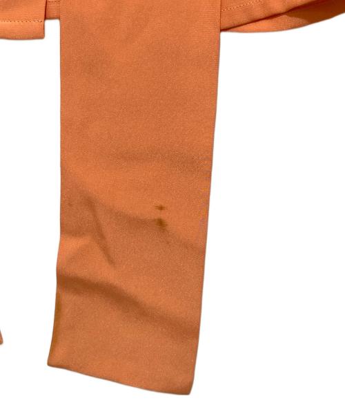 CHANEL（シャネル）CHANEL (シャネル) シルクボウタイブラウス オレンジ サイズ:34の古着・服飾アイテム