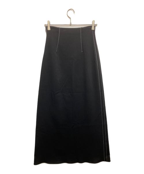 IIROT（イロット）IIROT (イロット) Flare jersey skirt ブラック サイズ:38の古着・服飾アイテム