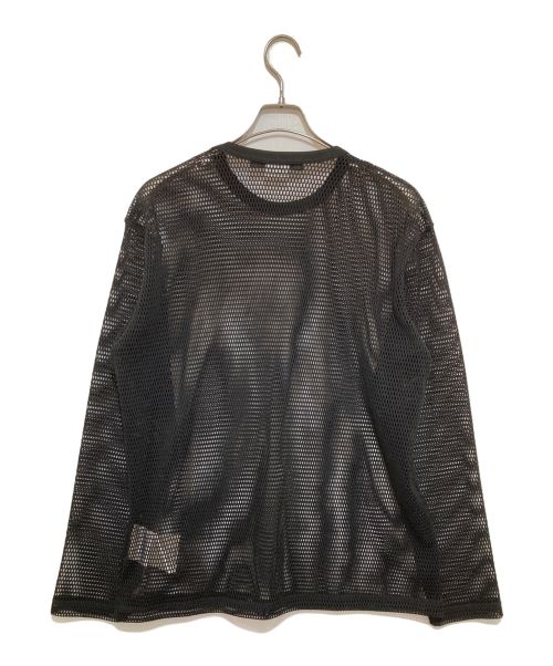JUNYA WATANABE（ジュンヤワタナベ）JUNYA WATANABE (ジュンヤワタナベ) メッシュカットソー ブラック サイズ:Mの古着・服飾アイテム