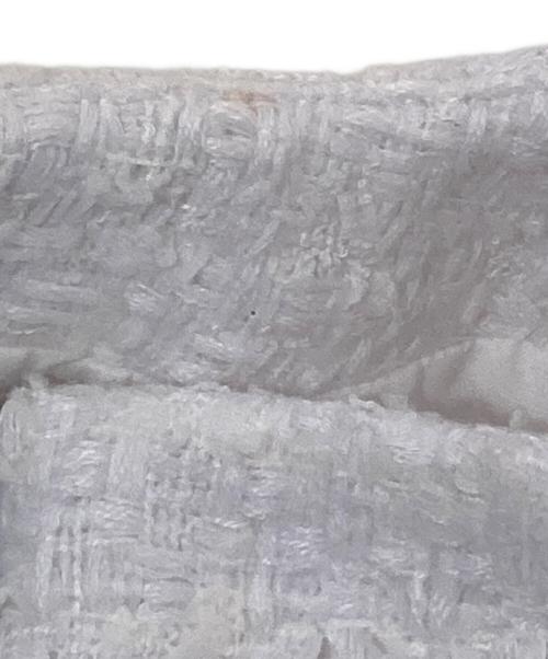 SEVEN TEN by MIHO KAWAHITO（セブン テン バイ ミホ カワヒト）SEVEN TEN by MIHO KAWAHITO (セブン テン バイ ミホ カワヒト) ツイードトップス ホワイト サイズ:Sの古着・服飾アイテム