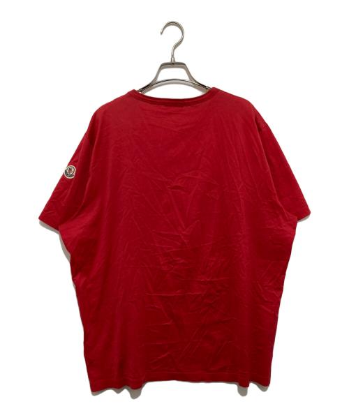 MONCLER（モンクレール）MONCLER (モンクレール) プリントTシャツ レッド サイズ:XLの古着・服飾アイテム