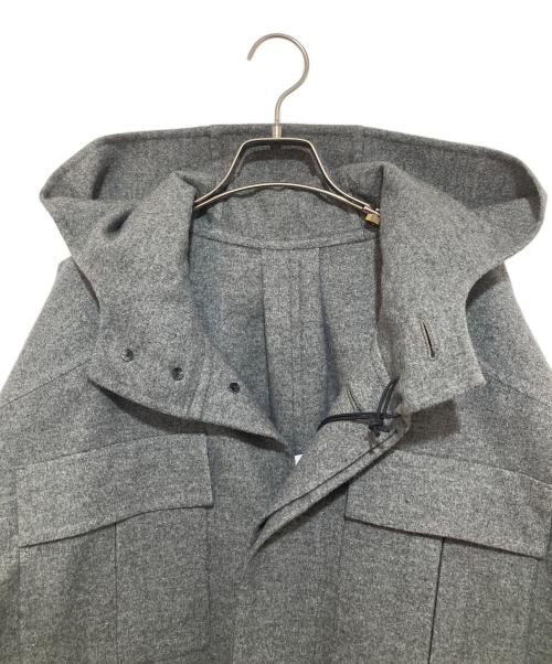 POSTELEGANT（ポステレガント）POSTELEGANT (ポステレガント) WOOL SILK REVER UTILITY COAT ウールシルク ユーティリティコート CO24A0007 グレー サイズ:Mの古着・服飾アイテム