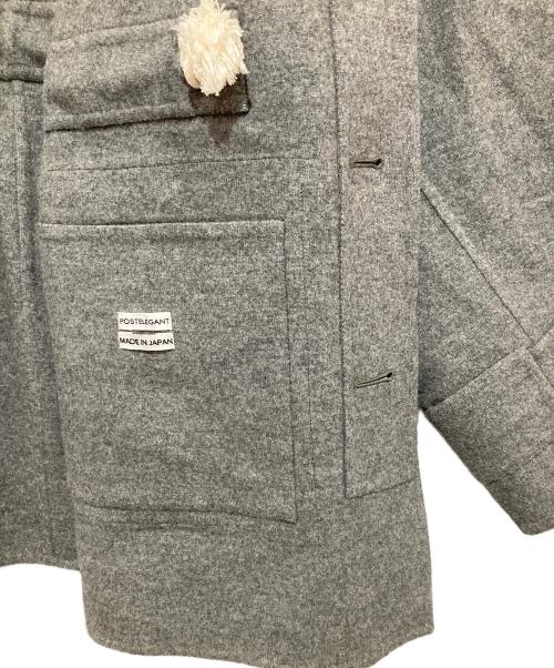 POSTELEGANT（ポステレガント）POSTELEGANT (ポステレガント) WOOL SILK REVER UTILITY COAT ウールシルク ユーティリティコート CO24A0007 グレー サイズ:Mの古着・服飾アイテム