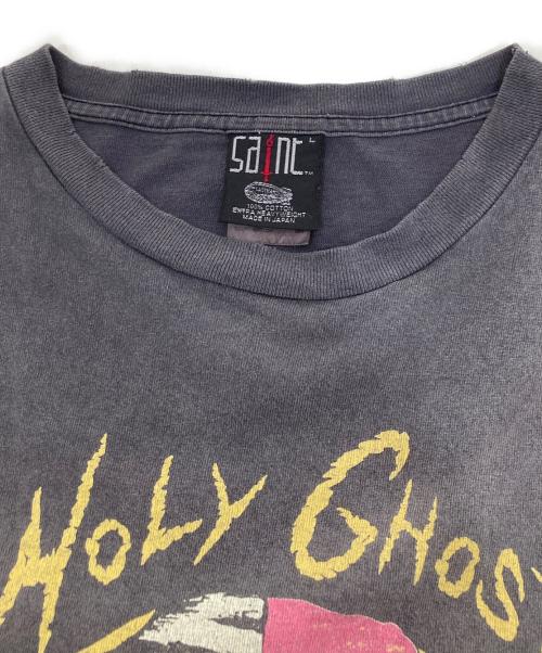 SAINT MICHAEL（セントマイケル）SAINT MICHAEL (セントマイケル) TEE HOLY GHOST プリントTシャツ ブラック サイズ:Lの古着・服飾アイテム