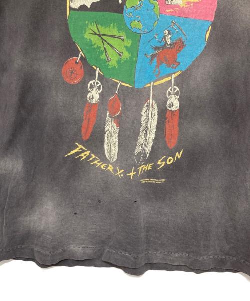 SAINT MICHAEL（セントマイケル）SAINT MICHAEL (セントマイケル) TEE HOLY GHOST プリントTシャツ ブラック サイズ:Lの古着・服飾アイテム