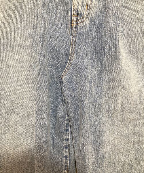 FRAY ID（フレイ アイディー）FRAY ID (フレイ アイディー) スーパーハイウエストデニムパンツ インディゴの古着・服飾アイテム