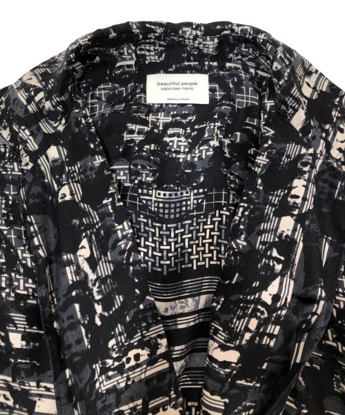 beautiful people（ビューティフルピープル）beautiful people (ビューティフルピープル) オープンカラーシャツ ブラック サイズ:42の古着・服飾アイテム