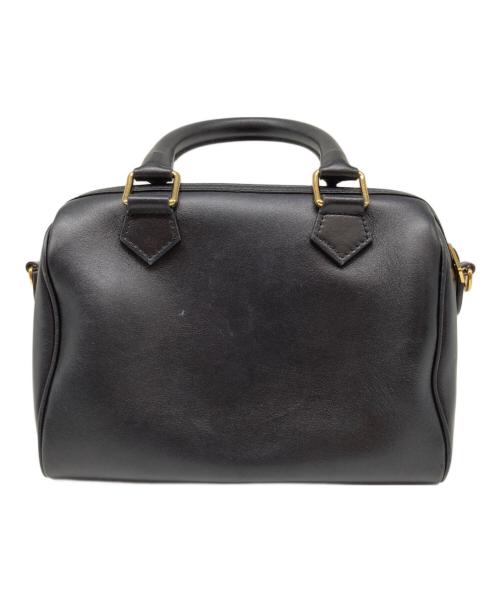 CELINE（セリーヌ）CELINE (セリーヌ) スモール ボストン スムースカーフスキン キュイル トリオンフ S-GA-4273 ブラックの古着・服飾アイテム