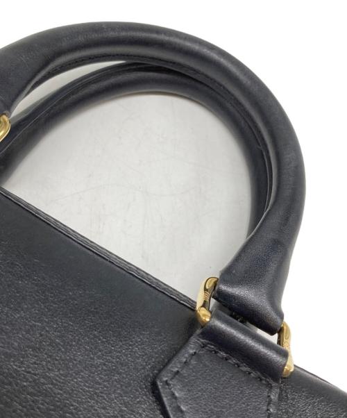 CELINE（セリーヌ）CELINE (セリーヌ) スモール ボストン スムースカーフスキン キュイル トリオンフ S-GA-4273 ブラックの古着・服飾アイテム