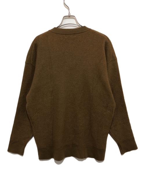 Phlannel（フランネル）Phlannel (フランネル) Wool Yak V-neck Knit ブラウン サイズ:4の古着・服飾アイテム