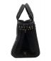 PRADA (プラダ) カナパラインストーントートバッグ ブラック：34000円