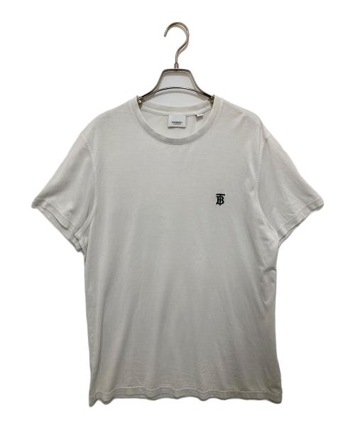 BURBERRY（バーバリー）BURBERRY (バーバリー) MONOGRAM MOTIF COTTON T-SHIRT ホワイト サイズ:Mの古着・服飾アイテム