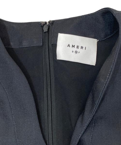 Ameri（アメリ）Ameri (アメリ) ELEANOR LINEN LIKE DRESS ブラック サイズ:Mの古着・服飾アイテム