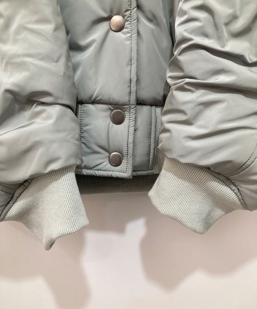 FICTION TOKYO（フィクショントーキョー）FICTION TOKYO (フィクショントーキョー) Hooded Nylon Bomber Jacket グレー サイズ:SIZE Freeの古着・服飾アイテム