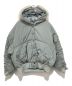 FICTION TOKYO（フィクショントーキョー）の古着「Hooded Nylon Bomber Jacket」｜グレー