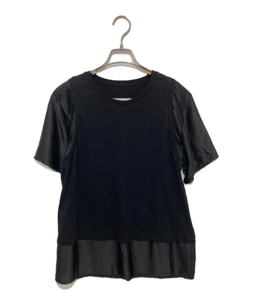 MM6 Maison Margiela（エムエムシックスメゾンマルジェラ）MM6 Maison Margiela (エムエムシックスメゾンマルジェラ) SHORT SLEEVE TOPS ブラック サイズ:XSの古着・服飾アイテム