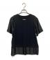 MM6 Maison Margiela（エムエムシックスメゾンマルジェラ）の古着「SHORT SLEEVE TOPS」｜ブラック