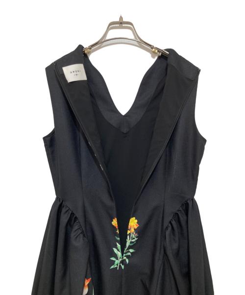 Ameri（アメリ）Ameri (アメリ) ELEANOR LINEN LIKE DRESS ブラック サイズ:Mの古着・服飾アイテム