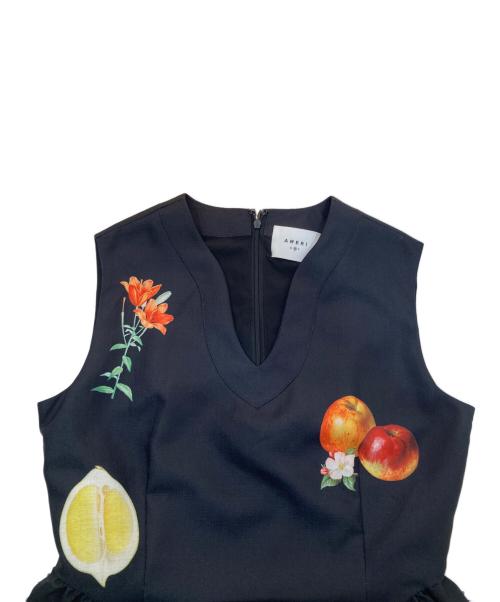 Ameri（アメリ）Ameri (アメリ) ELEANOR LINEN LIKE DRESS ブラック サイズ:Mの古着・服飾アイテム