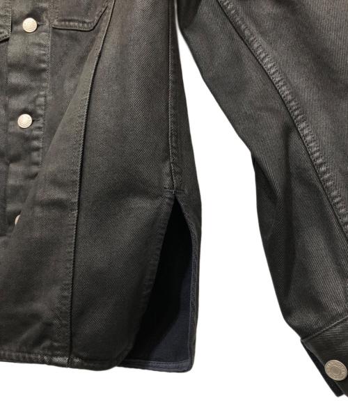 DRIES VAN NOTEN（ドリスヴァンノッテン）DRIES VAN NOTEN (ドリスヴァンノッテン) 24SS Valashe Jacket（ヴァラシェジャケット） 242-020526-9379-900 / デニムジャケット ブラック サイズ:Sの古着・服飾アイテム