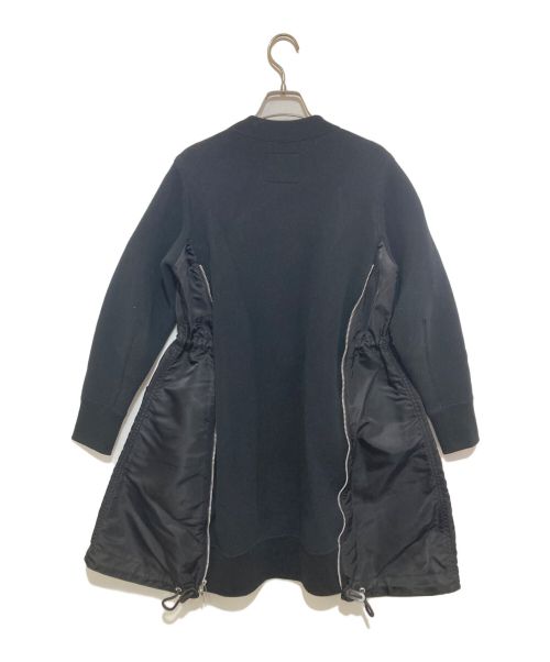 sacai（サカイ）sacai (サカイ) Sponge Sweat MA-1 Dress ブラック サイズ:1の古着・服飾アイテム