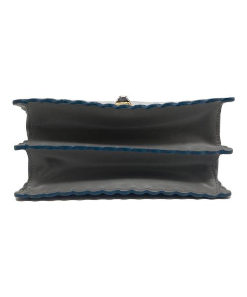 FENDI（フェンディ）FENDI (フェンディ) ミニキャナイ レザー チェーンショルダーバッグ 8M0381 グレーの古着・服飾アイテム