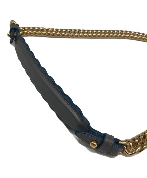 FENDI（フェンディ）FENDI (フェンディ) ミニキャナイ レザー チェーンショルダーバッグ 8M0381 グレーの古着・服飾アイテム