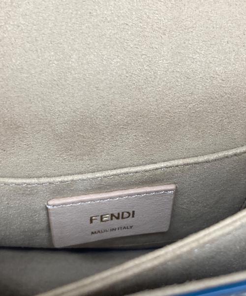FENDI（フェンディ）FENDI (フェンディ) ミニキャナイ レザー チェーンショルダーバッグ 8M0381 グレーの古着・服飾アイテム