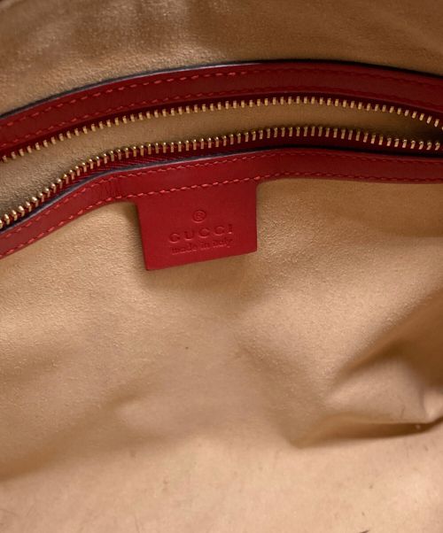 GUCCI（グッチ）GUCCI (グッチ) GGブルームス 2WAYショルダーバッグ レッドの古着・服飾アイテム