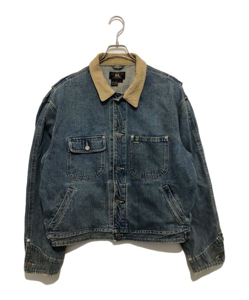 RRL（ダブルアールエル）RRL (ダブルアールエル) 襟コーデュロイ デニムジャケット インディゴ サイズ:Lの古着・服飾アイテム