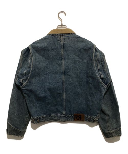 RRL（ダブルアールエル）RRL (ダブルアールエル) 襟コーデュロイ デニムジャケット インディゴ サイズ:Lの古着・服飾アイテム