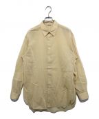 AURALEEオーラリー）の古着「HARD TWIST FINX ORGANDY SHIRT」｜イエロー