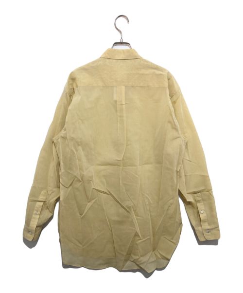 AURALEE（オーラリー）AURALEE (オーラリー) HARD TWIST FINX ORGANDY SHIRT イエロー サイズ:4の古着・服飾アイテム