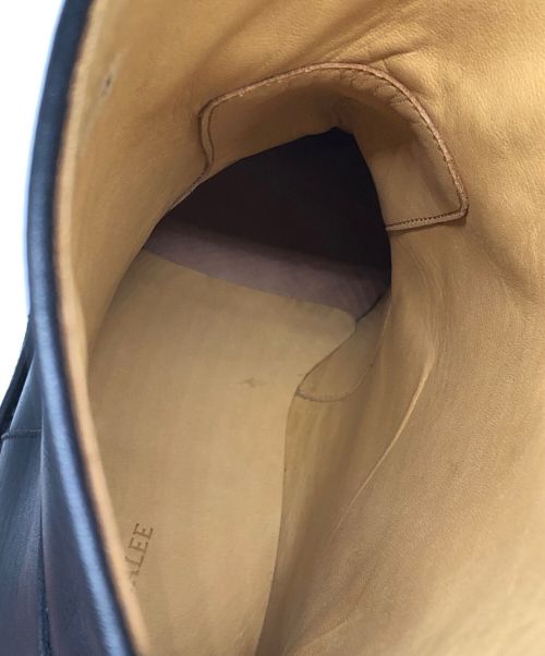 AURALEE（オーラリー）AURALEE (オーラリー) LEATHER BOOS ブラック サイズ:7　1/2の古着・服飾アイテム