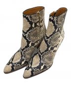 Chloeクロエ）の古着「アンクルヒールブーツ」｜ベージュ