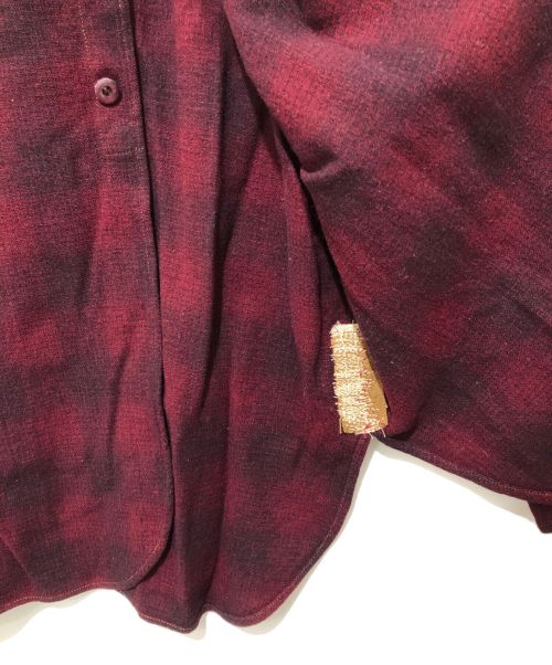 PENDLETON（ペンドルトン）PENDLETON (ペンドルトン) 30’s オンブレチェックシャツ レッド サイズ:不明の古着・服飾アイテム