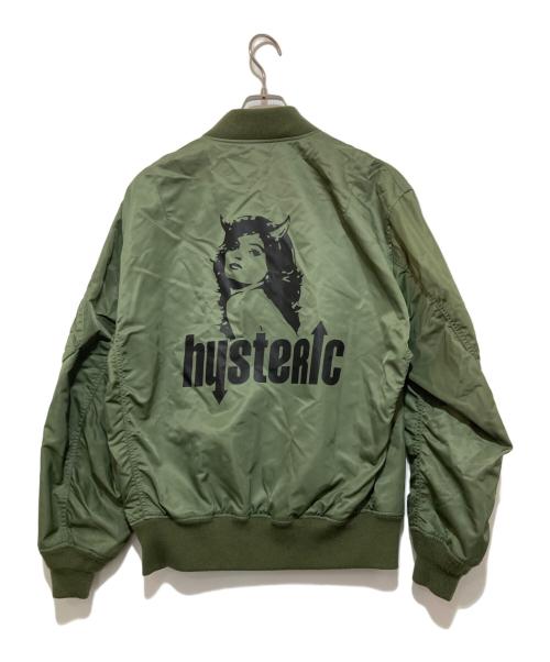 Hysteric Glamour（ヒステリックグラマー）Hysteric Glamour (ヒステリックグラマー) フライトジャケット グリーン サイズ:Mの古着・服飾アイテム