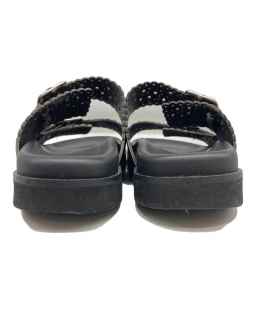 PELLICO SUNNY（ペリーコサニー）PELLICO SUNNY (ペリーコサニー) カットワーク フスベットサンダル ブラック サイズ:38の古着・服飾アイテム
