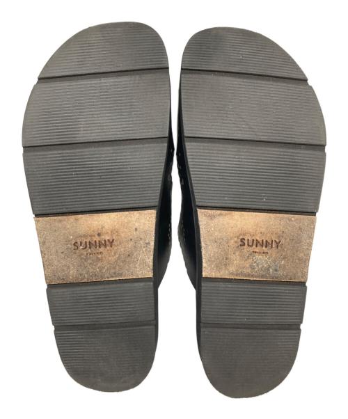 PELLICO SUNNY（ペリーコサニー）PELLICO SUNNY (ペリーコサニー) カットワーク フスベットサンダル ブラック サイズ:38の古着・服飾アイテム
