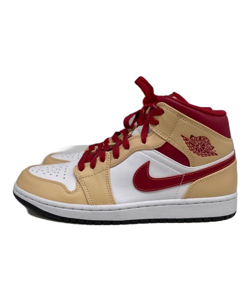 NIKE（ナイキ）NIKE (ナイキ) AIR JORDAN 1 MID/CARDINAL ホワイト サイズ:26.5cmの古着・服飾アイテム