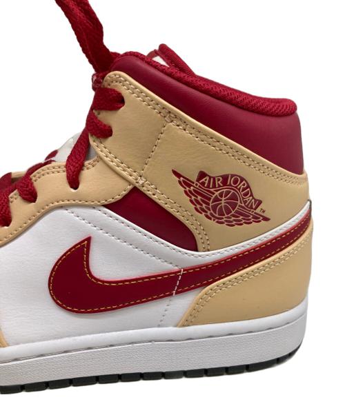 NIKE（ナイキ）NIKE (ナイキ) AIR JORDAN 1 MID/CARDINAL ホワイト サイズ:26.5cmの古着・服飾アイテム