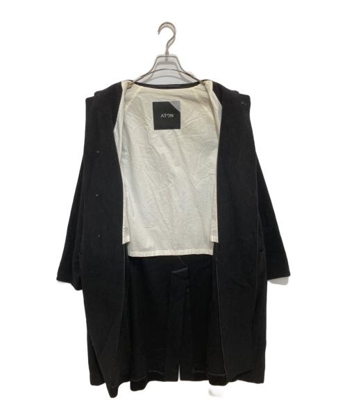 ATON（エイトン）ATON (エイトン) CAMEL MOLESKIN(キャメルモレスキン)コート 6863577  ブラック サイズ:04の古着・服飾アイテム