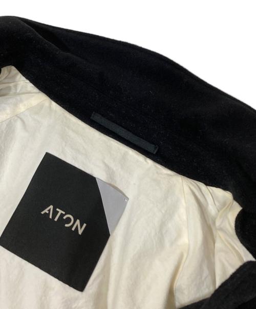 ATON（エイトン）ATON (エイトン) CAMEL MOLESKIN(キャメルモレスキン)コート 6863577  ブラック サイズ:04の古着・服飾アイテム