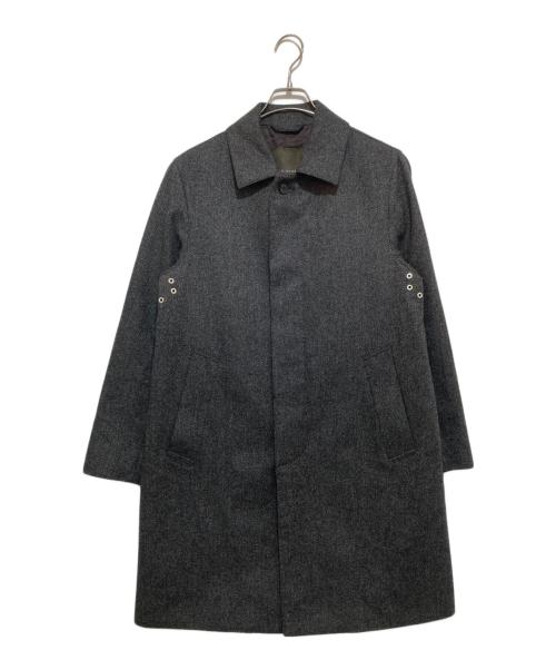 MACKINTOSH LONDON（マッキントッシュ ロンドン）MACKINTOSH LONDON (マッキントッシュ ロンドン) ツイル無地ウールステンカラーコート グレー サイズ:36の古着・服飾アイテム