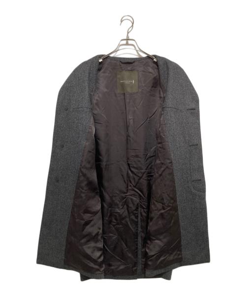 MACKINTOSH LONDON（マッキントッシュ ロンドン）MACKINTOSH LONDON (マッキントッシュ ロンドン) ツイル無地ウールステンカラーコート グレー サイズ:36の古着・服飾アイテム