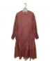 AKIRA NAKA（アキラナカ）の古着「Layered Organza long sleeves dress」｜ピンク