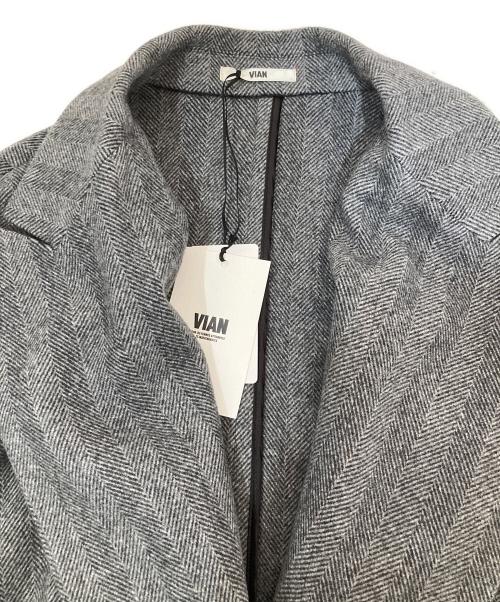 VIAN（ヴィアン）VIAN (ヴィアン) ロングチェスターコート グレー サイズ:SIZE Freeの古着・服飾アイテム